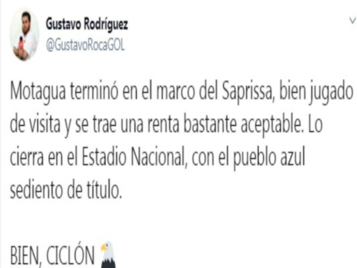 Afición y prensa deportiva creen en la remontada de Motagua ante Saprissa: 'El 26 será un infierno'   