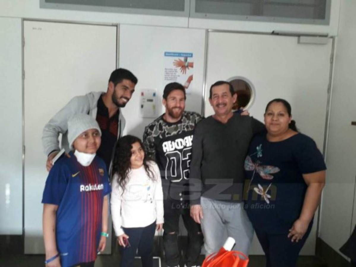 ¡Cumplió su sueño! Así se la pasó Gustavito con Messi y Suárez