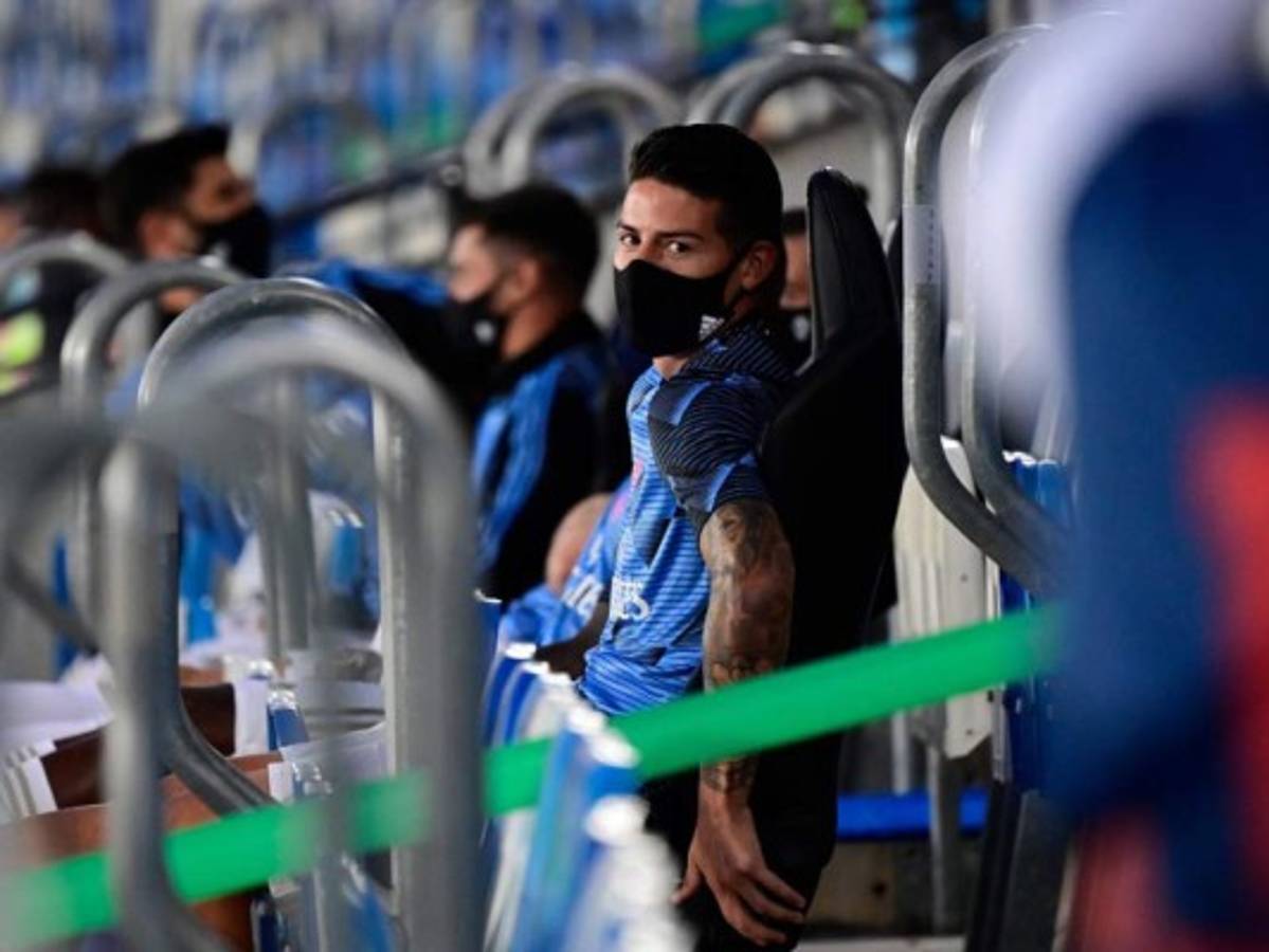 Dedicatoria, el consejo de Zidane y el aburrimiento de James Rodríguez en el Madrid-Valencia