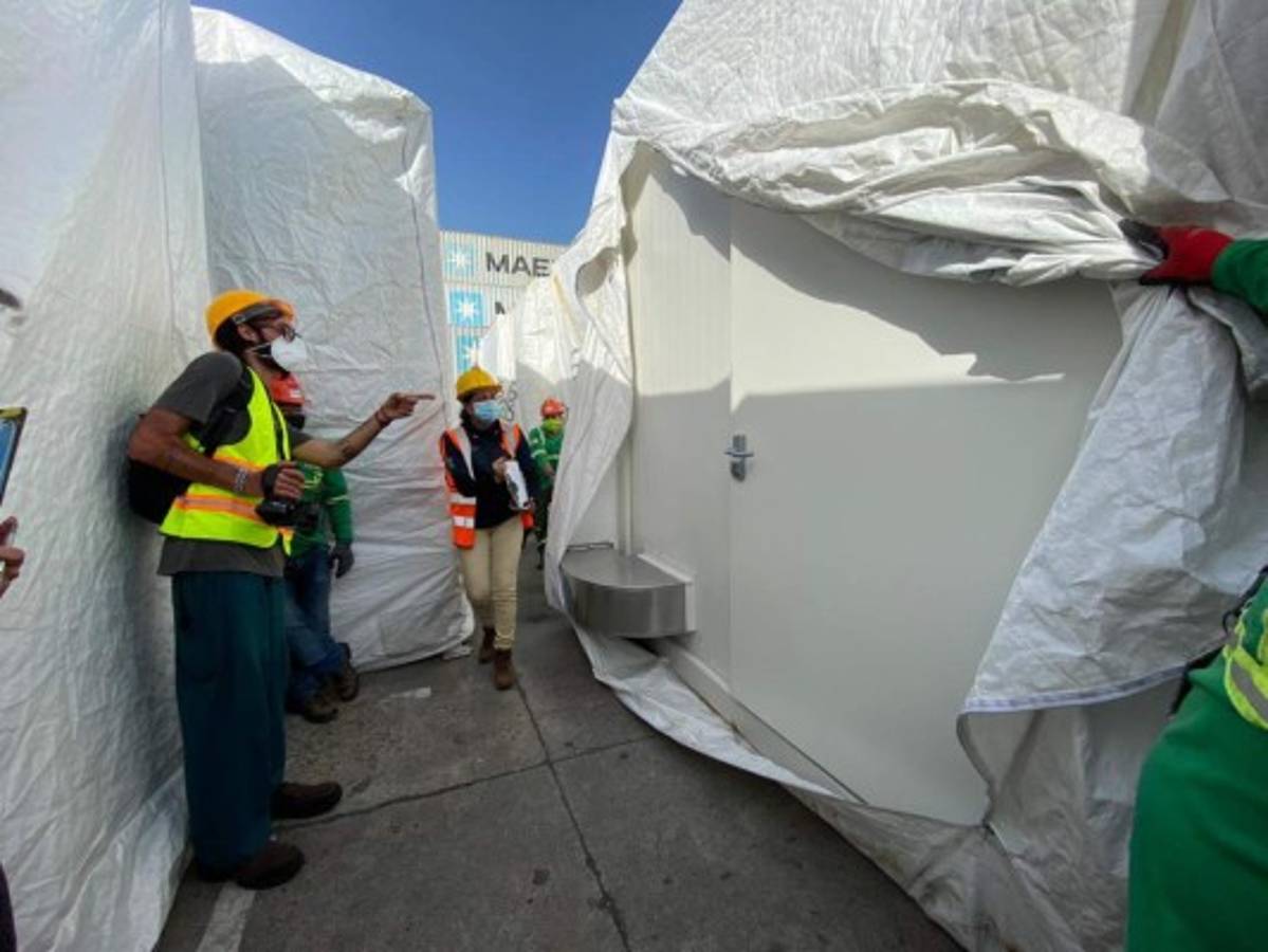 Desde adentro: Así se ven los dos hospitales móviles que llegaron a Honduras