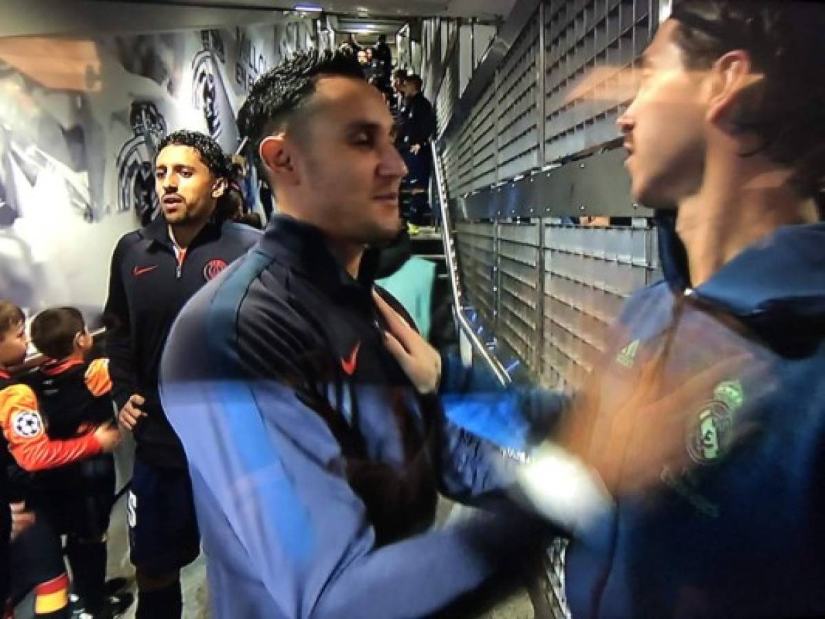 Fotos: El cariño a Keylor Navas en el Bernabéu, frío saludo con Courtois y el sufrimiento de Hazard