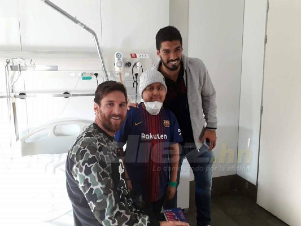 ¡Cumplió su sueño! Así se la pasó Gustavito con Messi y Suárez