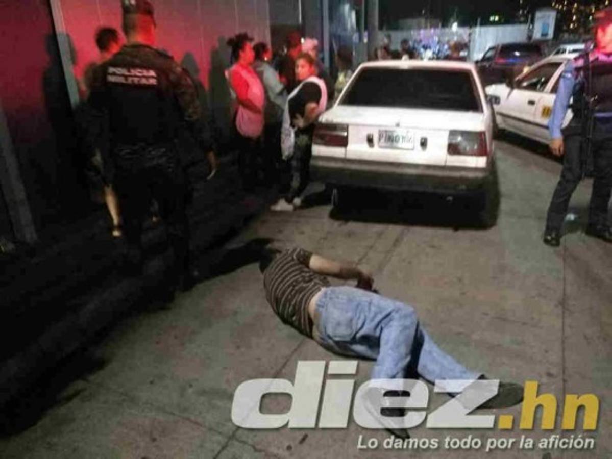 EN FOTOS: Noche de terror en las afueras del Nacional tras derbi Motagua-Olimpia