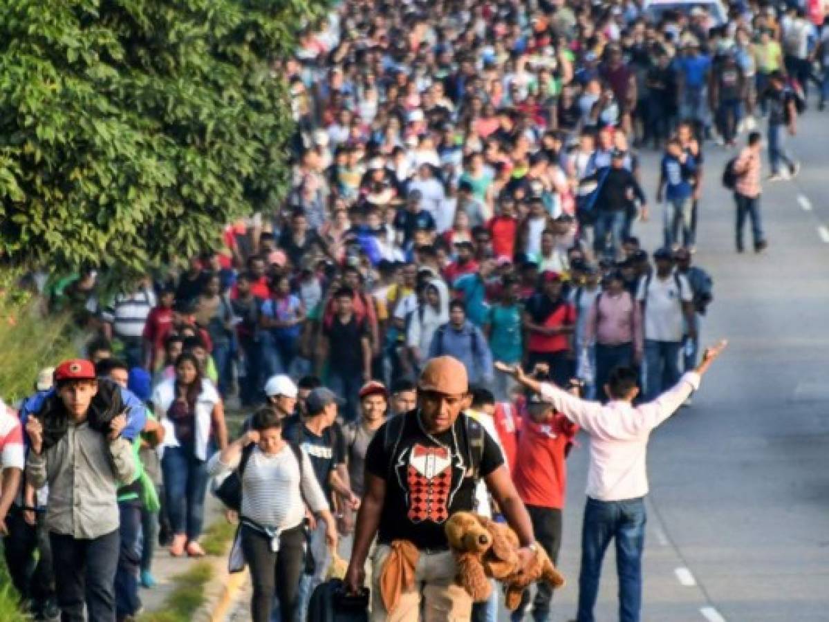 Migrantes de la caravana exigen asilo o 50 mil dólares para regresar a sus países