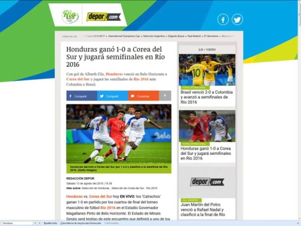 Prensa internacional destaca histórico pase de Honduras: 'De no creer'