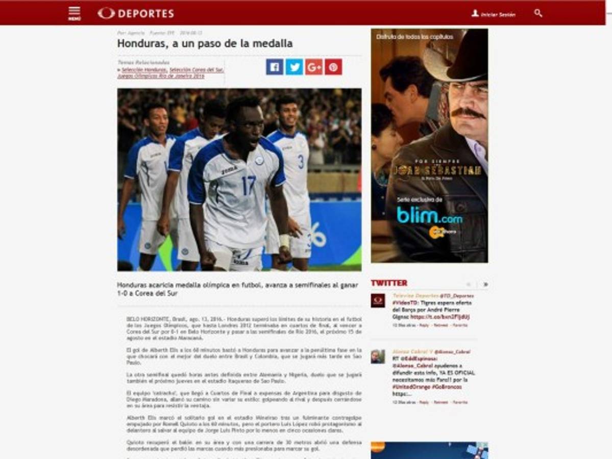 Prensa internacional destaca histórico pase de Honduras: 'De no creer'