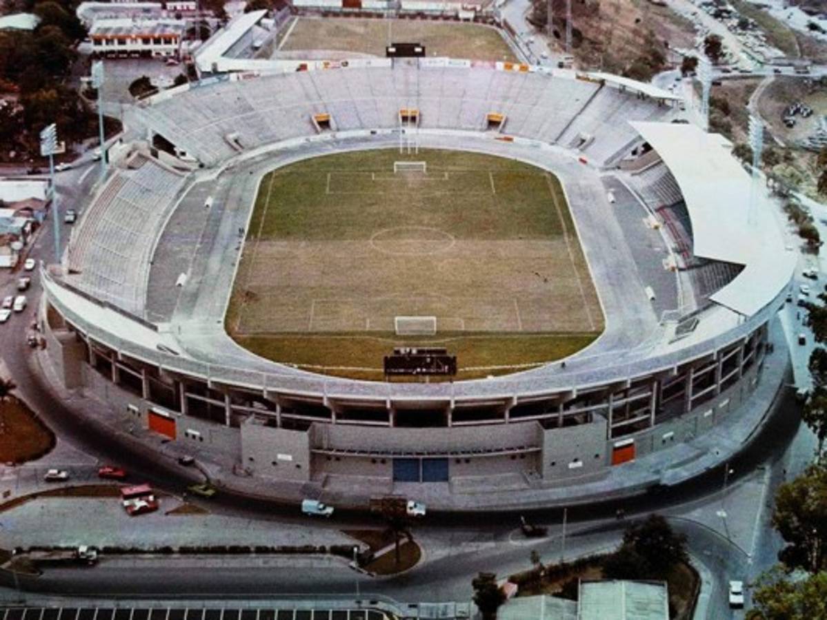 Las fotos inéditas de la última gran remodelación en el Estadio Nacional de Tegucigalpa