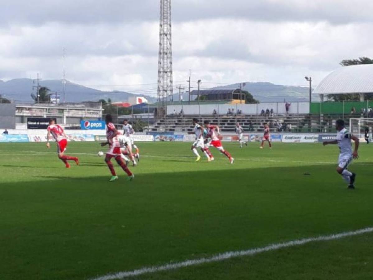 Enfrentamiento entre Platense y Vida en la jornada 3 del Torneo Apertura 2019.