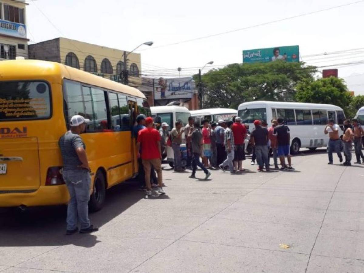 FOTOS: Así luce Honduras con el paro nacional de transporte