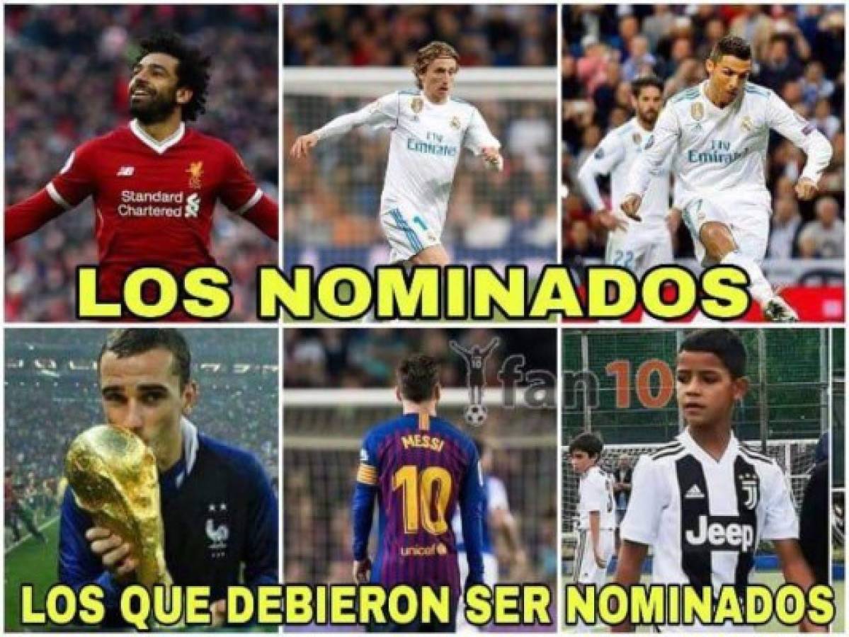 Los memes contra Messi tras quedar afuera de los finalistas del Premio 'The Best 2018'