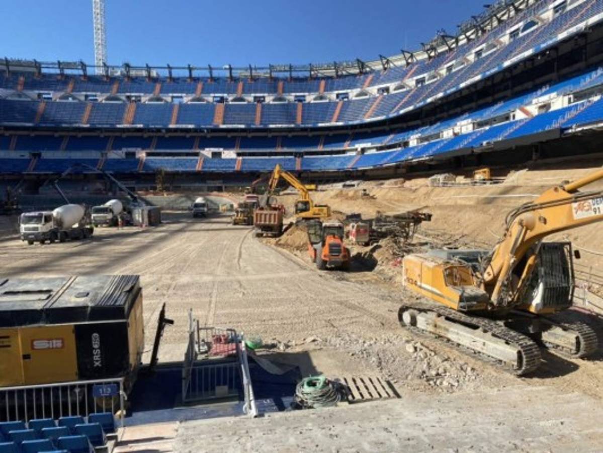 Descubren la megatubería subterránea: Así marcha la remodelación del Santiago Bernabéu