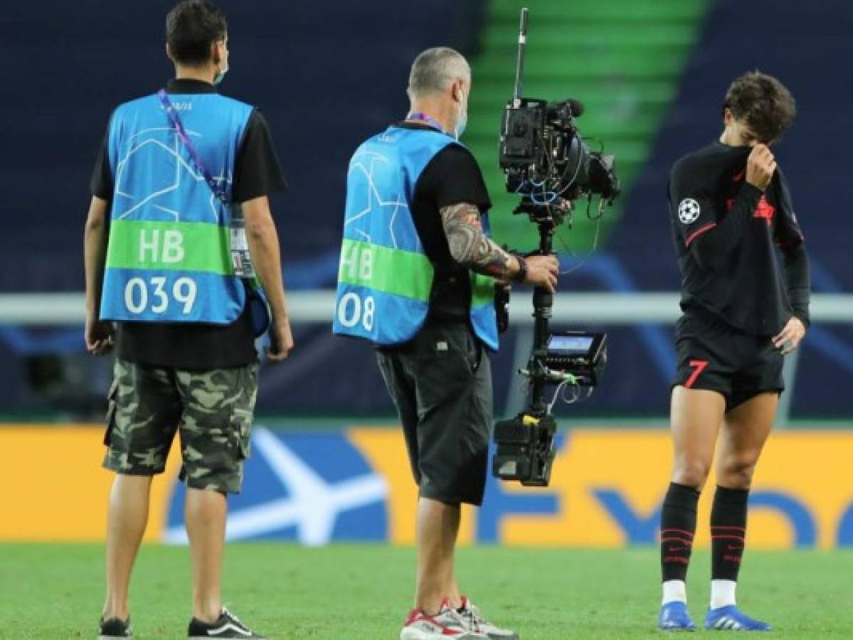 NO SE VIO EN TV: La peor foto de Cholo Simeone, la amargura de Joao Félix y la euforia del Leipzig   