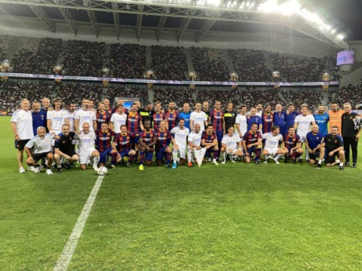 ¿Quién es el número siete merengue? Ronaldinho se robó el show, pero Real Madrid ganó el clásico de leyendas al Barcelona