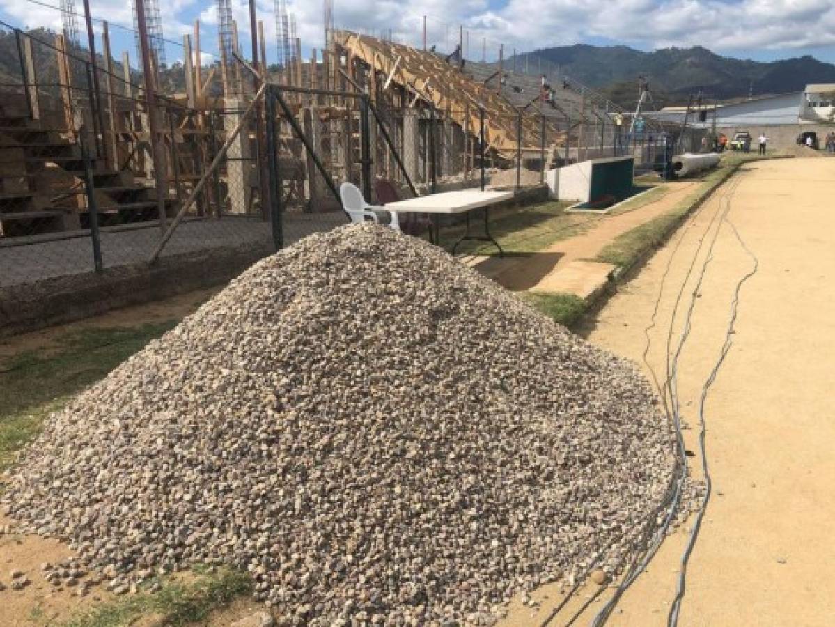 Fotos: Así va la remodelación en el estadio Marcelo Tinoco de Danlí