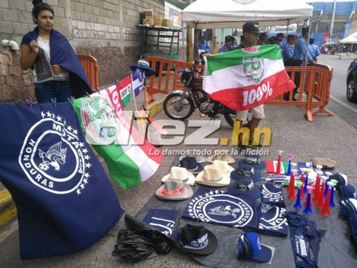 Gran ambiente: Máxima seguridad y lluvia en el estadio Nacional para la final Motagua-Marathón