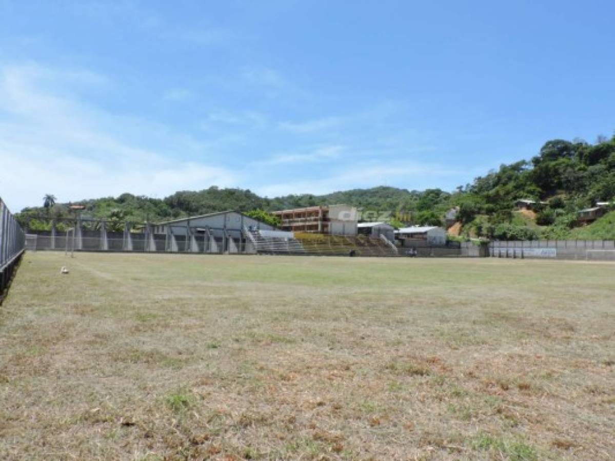 Así luce el estadio de Roatán tras los retoques para el Galaxy-Olimpia