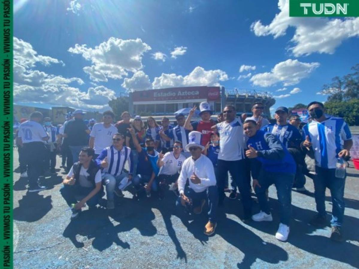 Fotos: Afición catracha llega en gran número al estadio Azteca para apoyar a Honduras ante México