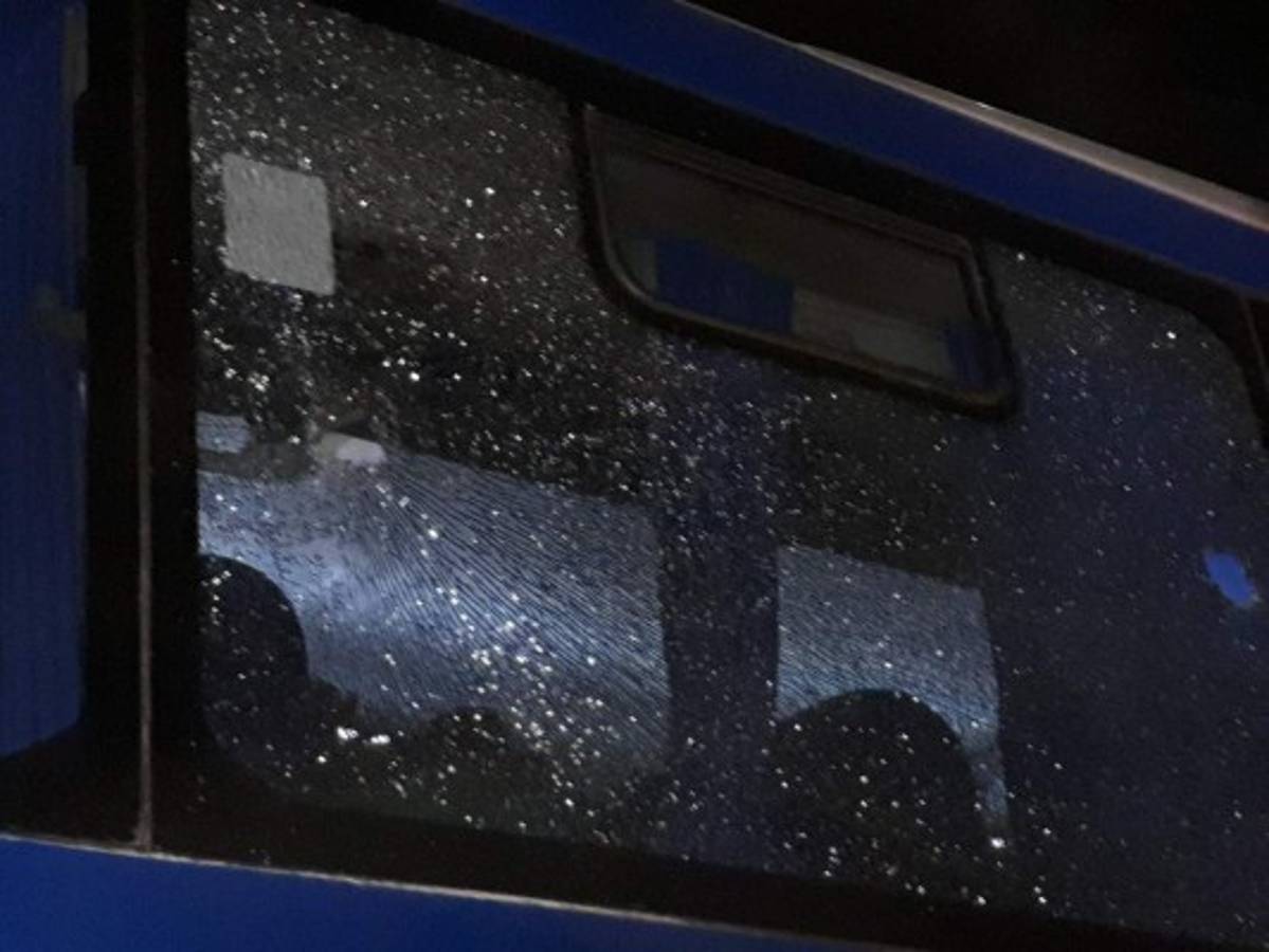 FOTOS: Así quedó el bus del Marathón tras ataque sufrido en Comayagua