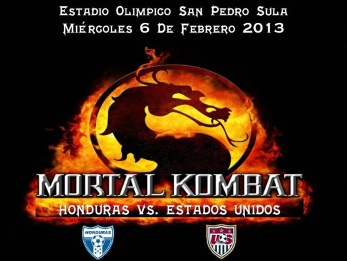 Fotomontajes dedicado al juego entre Honduras y Estados Unidos.