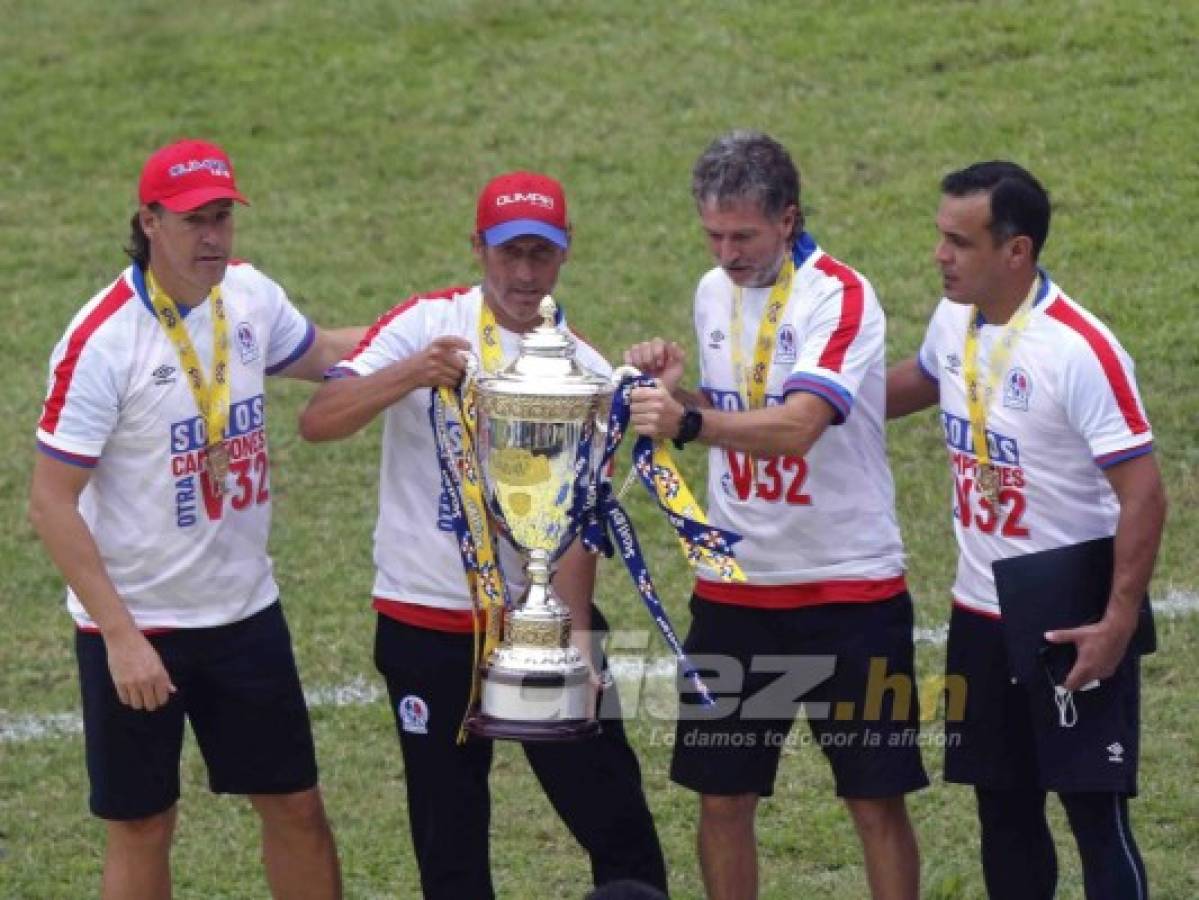 El Yankel se pinta de blanco: así fue la locura del Olimpia luego de coronarse bicampeón en Honduras