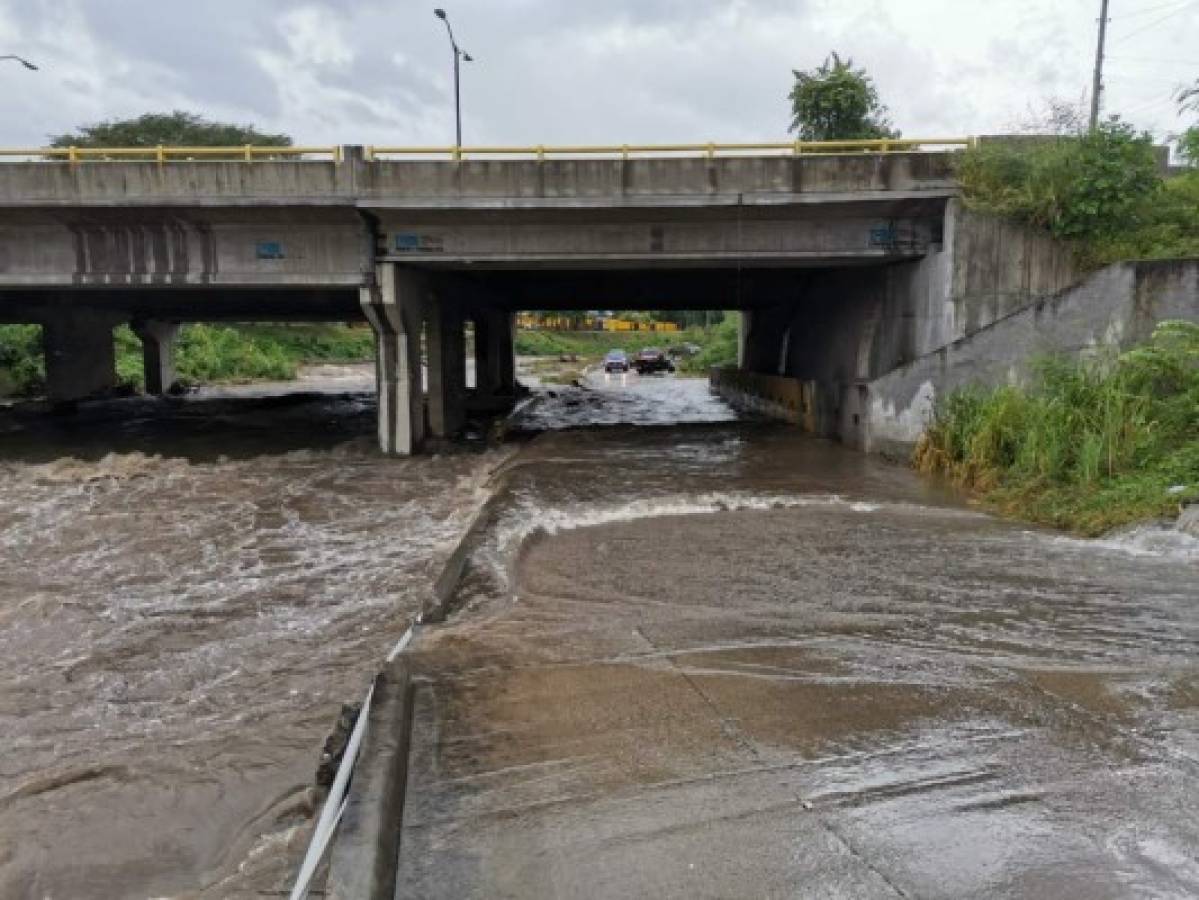 Sucumbe la capital industrial: Así luce San Pedro Sula por las fuertes lluvias que está dejando Iota