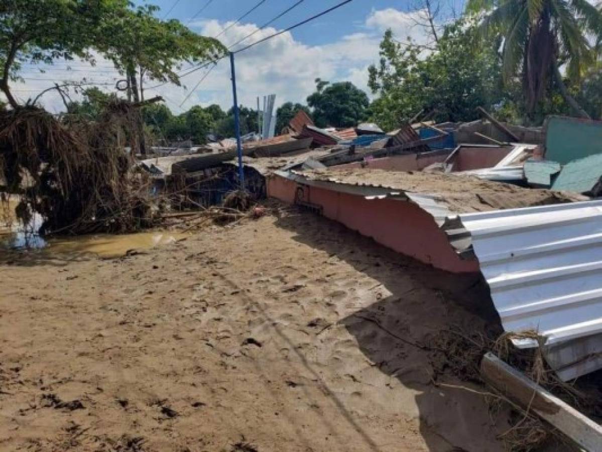 Durísimas imágenes: así lucen La Lima y Choloma devastadas por las lluvias que dejó Iota en Honduras