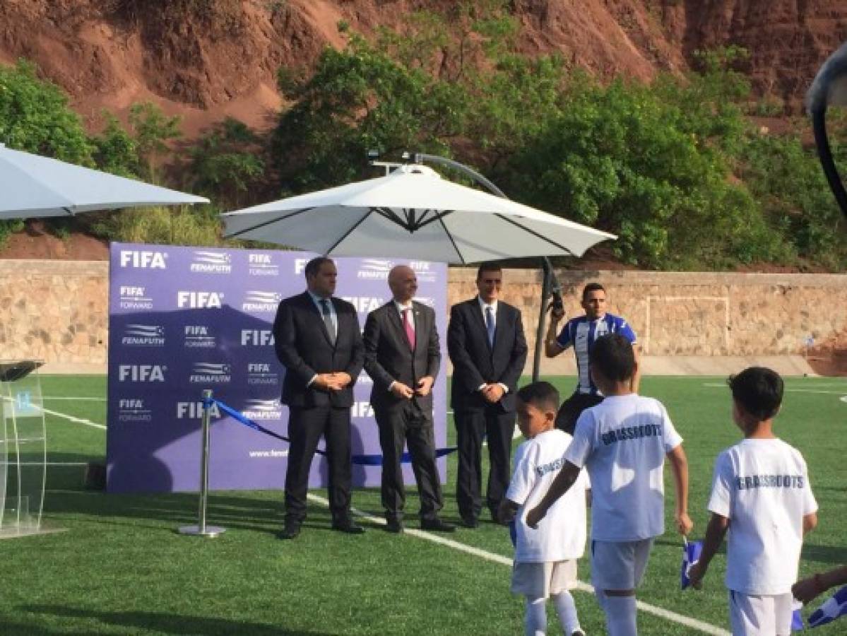 ¡Estuvo en El Birichiche! La visita de Gianni Infantino, presidente de FIFA, a Honduras