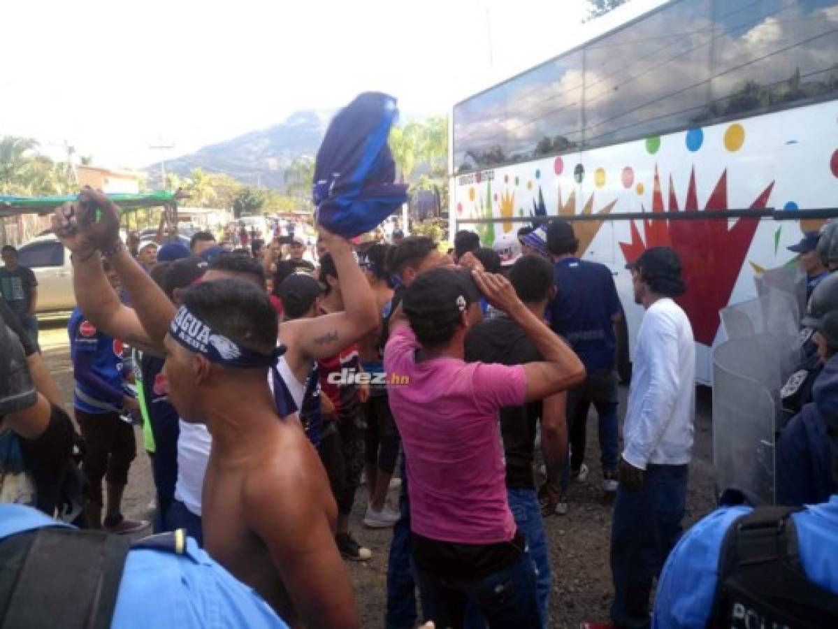 ¡Ambientazo! Motagua y Real España desatan la fiesta en Cantarranas