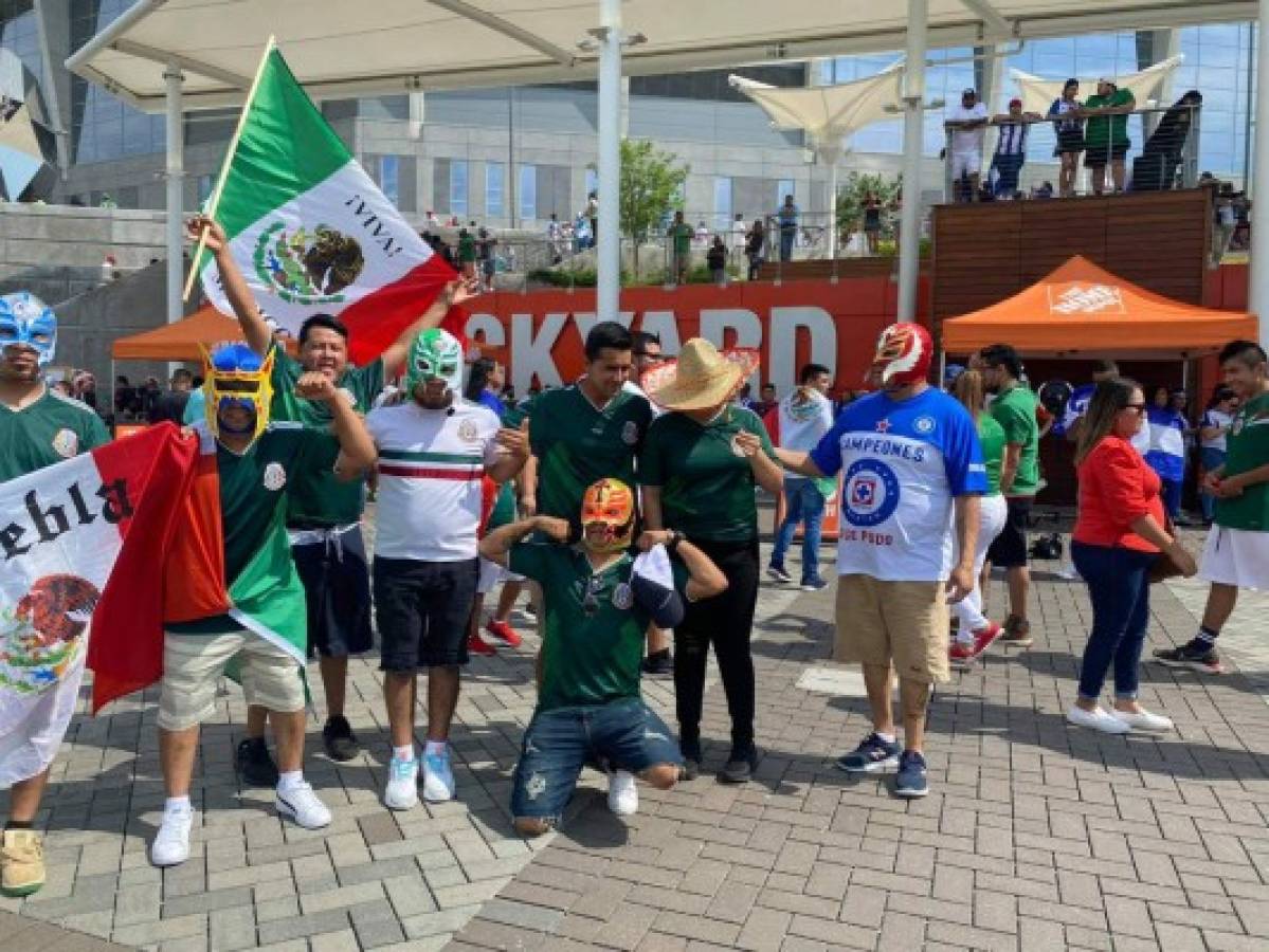 Catrachos y aztecas en armonía: Ambientazo previo al duelo amistoso entre Honduras-México en Atlanta