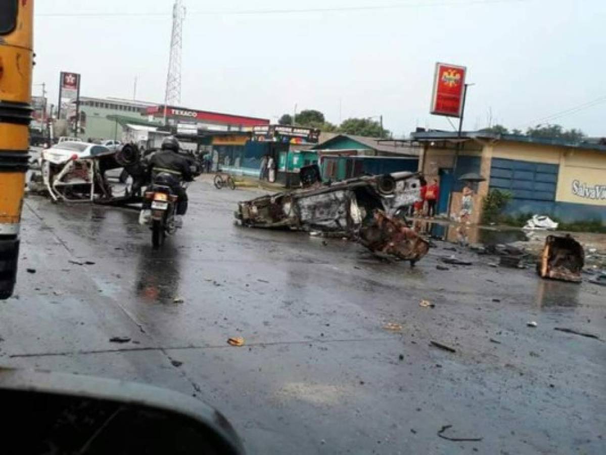 Protestas, saqueos y destrucción: Jueves caótico en Honduras