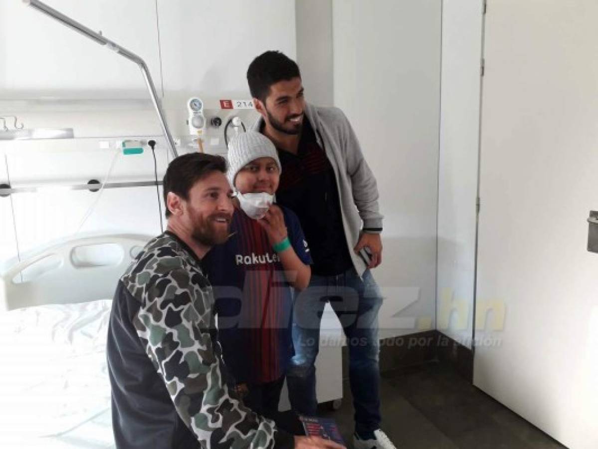 ¡Cumplió su sueño! Así se la pasó Gustavito con Messi y Suárez