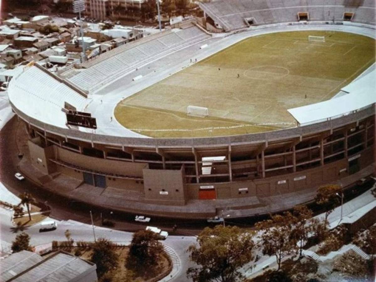 Las fotos inéditas de la última gran remodelación en el Estadio Nacional de Tegucigalpa