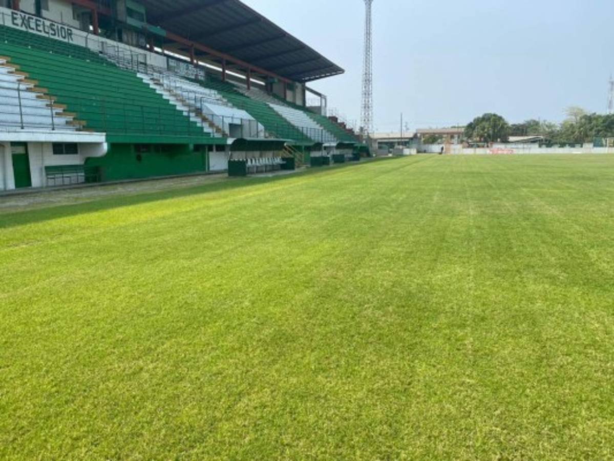 ¡El césped más verde! Así lucen los estadios de Honduras en esta cuarentena