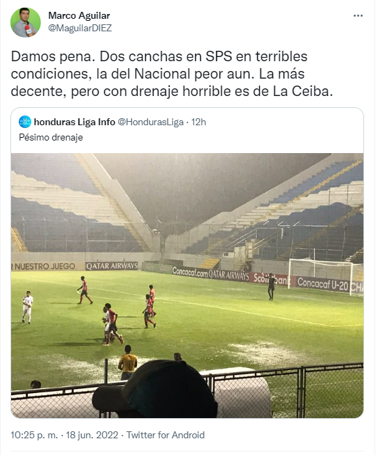 Periodistas y legionarios hondureños ‘estallan’ tras ver las pésimas condiciones del estadio Morazán: ‘‘Damos pena’’