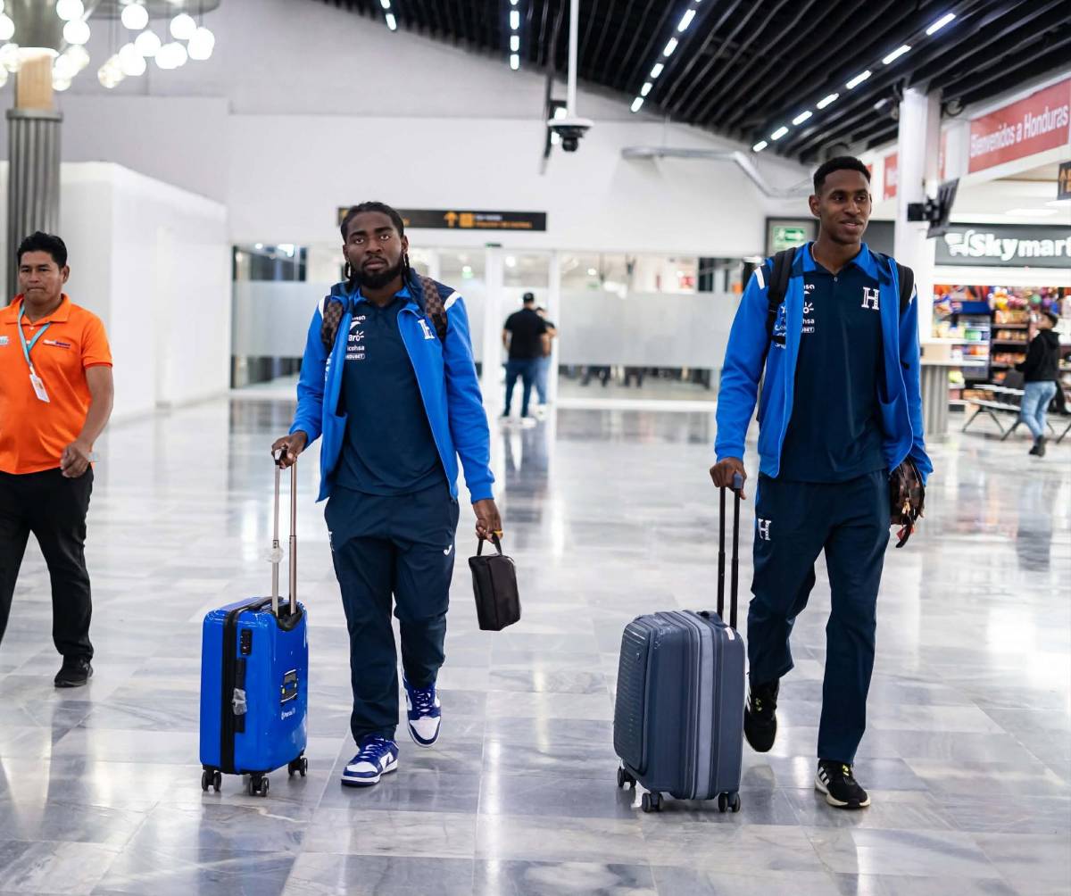 Con rostros felices: así llegaron los futbolistas de Honduras luego del amistoso; José Molina se quedó en España