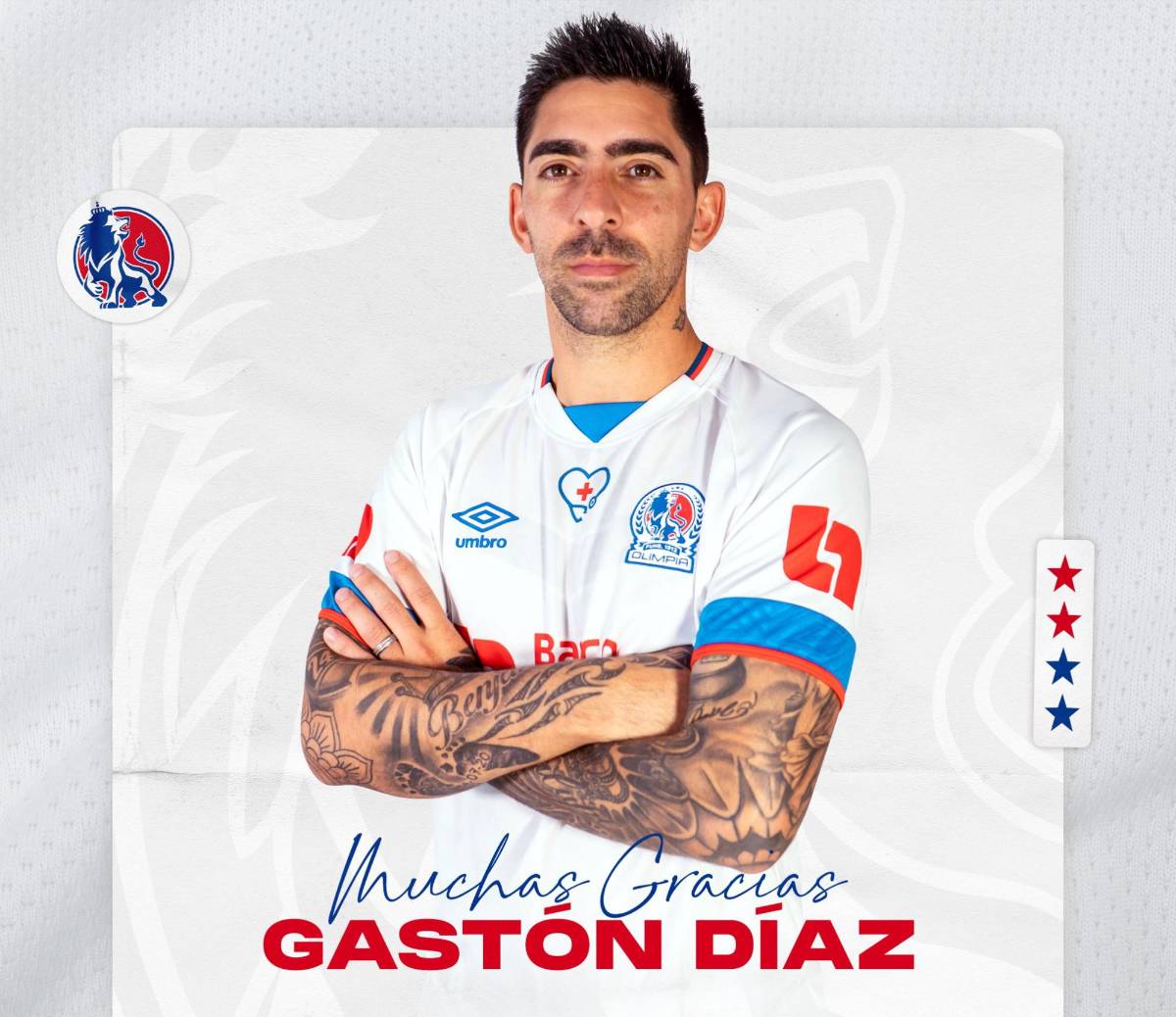 Olimpia anuncia otra baja, Machuca se va EEUU, Platense ficha a delantero de Real España y Motagua contrata