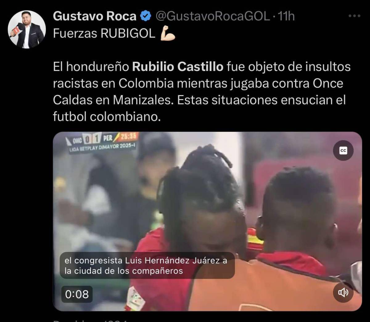 “Una vergüenza” “que asco” “penoso”: así reacciona la prensa de Colombia sobre el caso de racismo que sufrió Rubilio Castillo