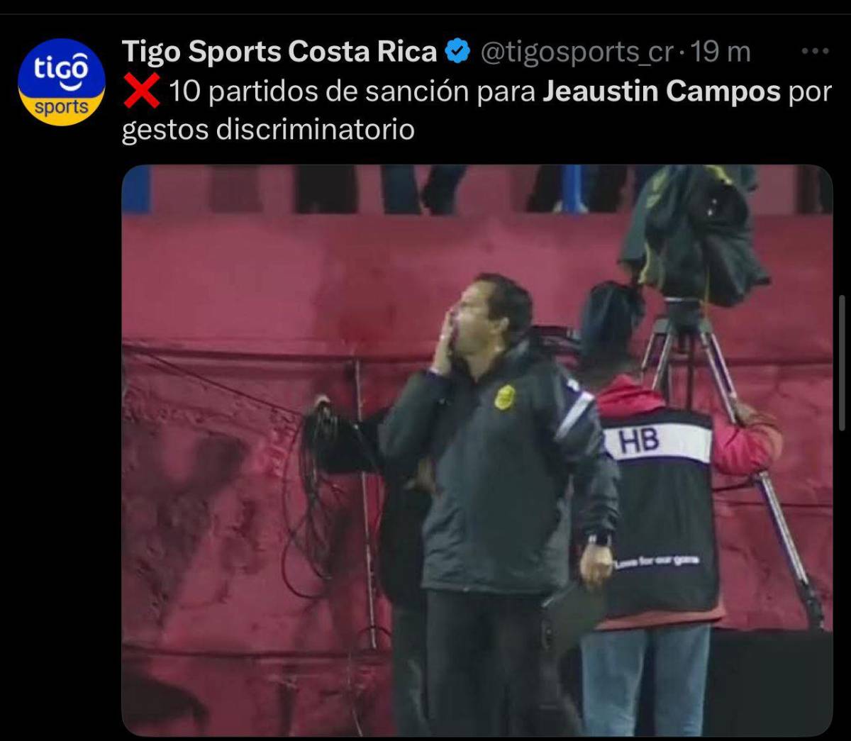 Le salió caro: la prensa tica y hondureña reacciona al castigo de 10 partidos que recibió Campos por parte de Concacaf