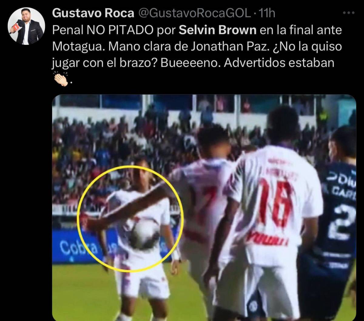 “Arbitraje lamentable”, “quiso ser protagonista”: la reacción de la prensa tras los errores de Selvin Brown en el Motagua-Olimpia