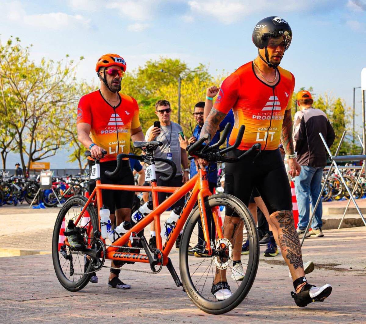 Se ganó el respeto del mundo: hondureño hace historia en el Ironman 70.3 tras competir junto a un atleta no vidente