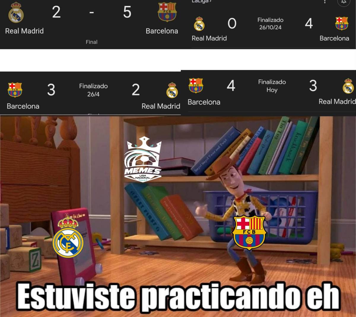 Los memes fulminan al Real Madrid: las burlas que dejó la derrota ante Barcelona en el Clásico de LaLiga