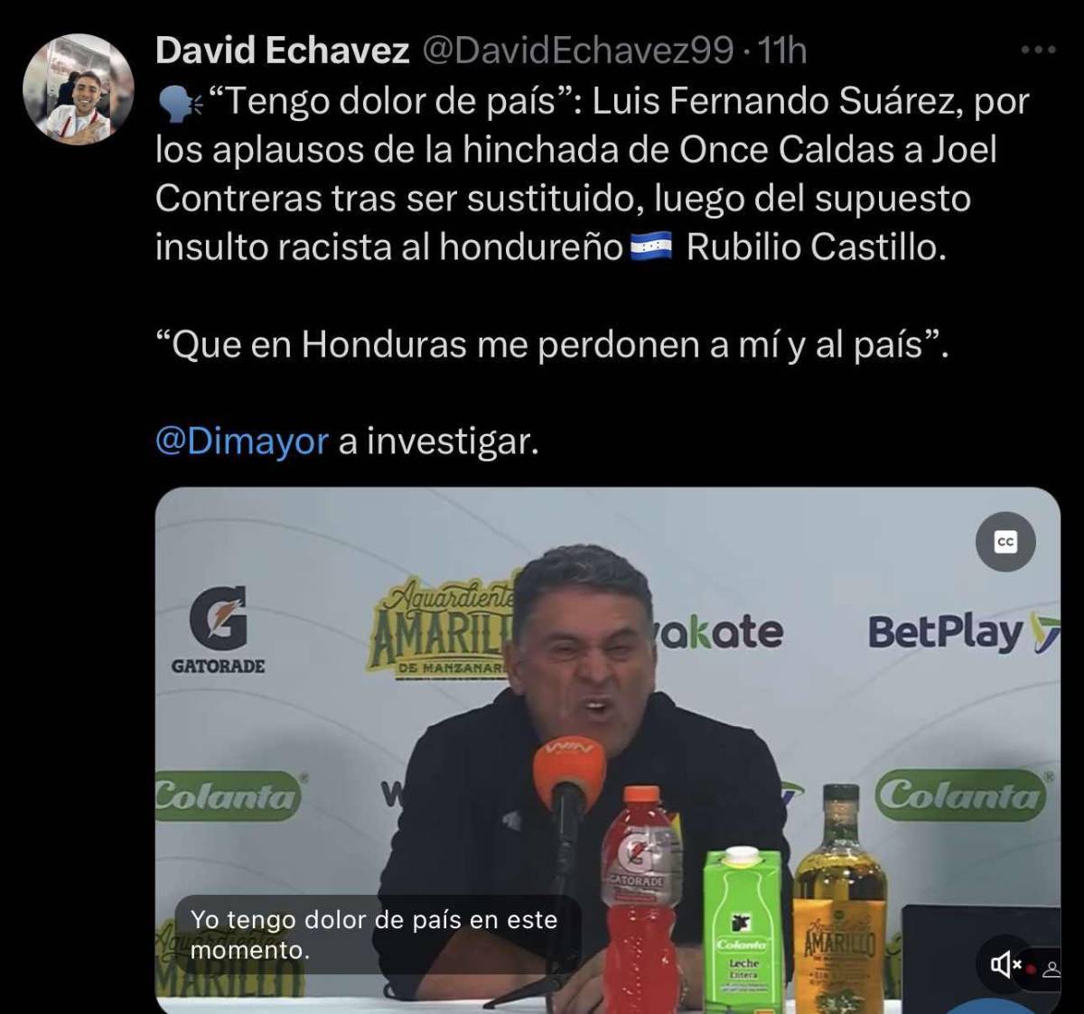 “Una vergüenza” “que asco” “penoso”: así reacciona la prensa de Colombia sobre el caso de racismo que sufrió Rubilio Castillo