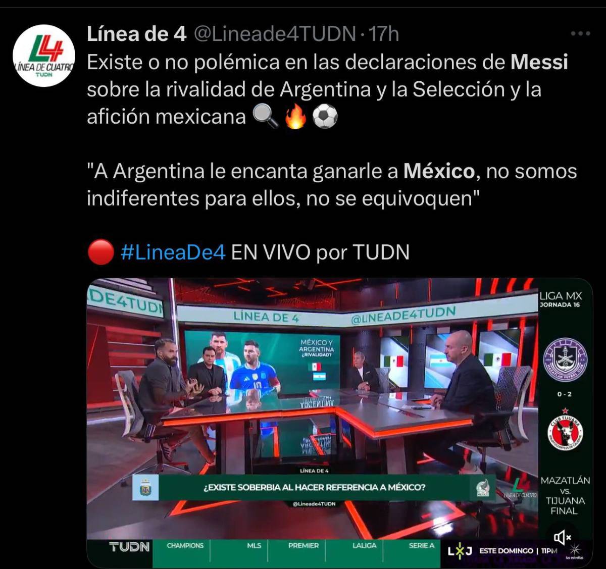 Odiado juegan en galaxias distintas: la reacción de Faitelson y la prensa mexicana tras las palabras de Messi