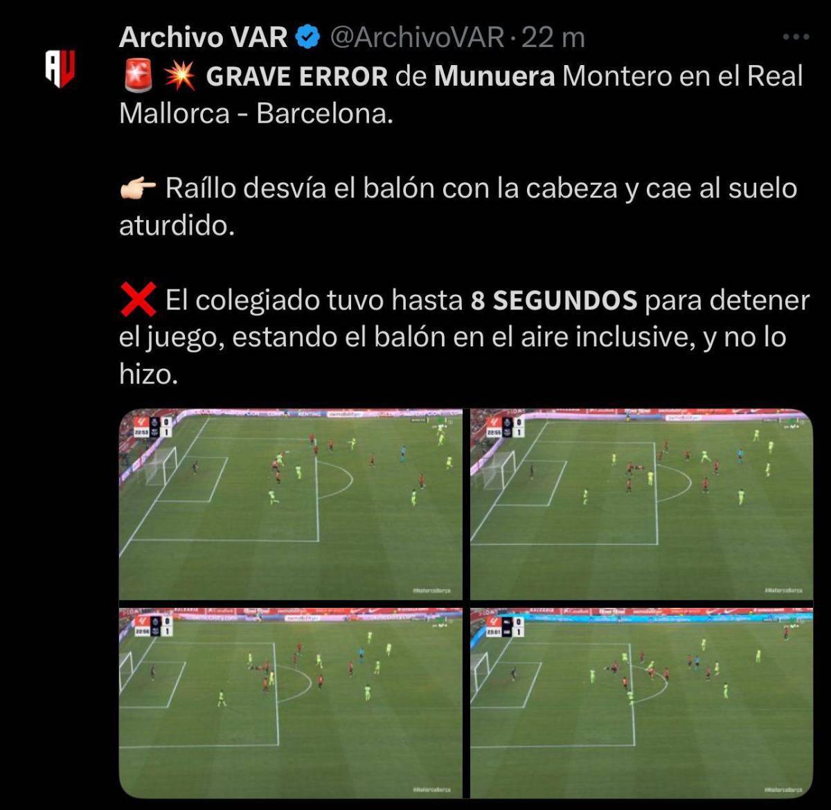 Los polémicos goles que el VAR concedió, el jugador del Barca que tuvo que ser expulsado y el culpable de la caída del Mallorca