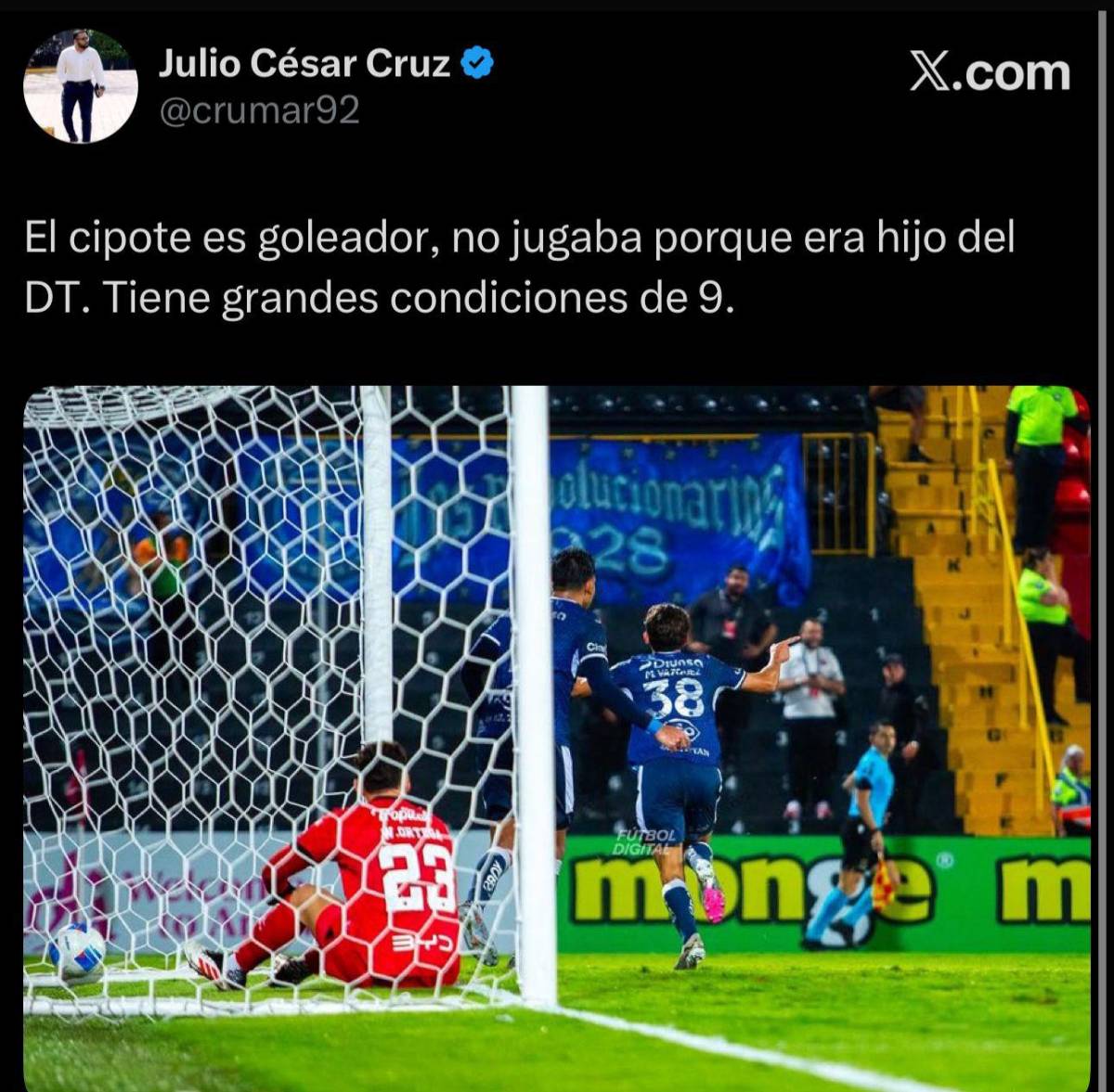 No jugaba porque era hijo del DT: la prensa se rinde ante Mathías Vázquez tras el triunfo de Motagua frenta Alajuelense