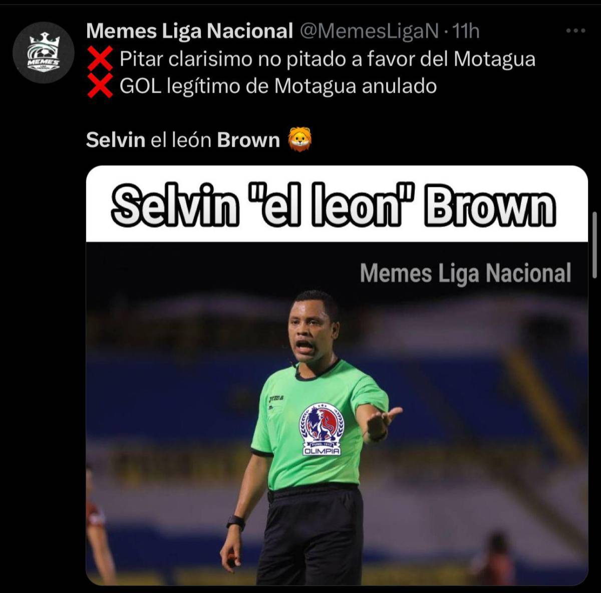 “Arbitraje lamentable”, “quiso ser protagonista”: la reacción de la prensa tras los errores de Selvin Brown en el Motagua-Olimpia
