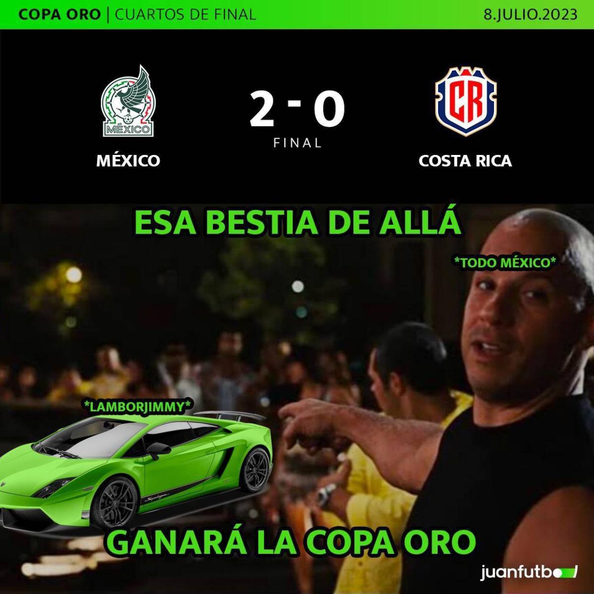 Los memes no perdonan a Costa Rica por la dura eliminación en la Copa Oro 2023 contra México