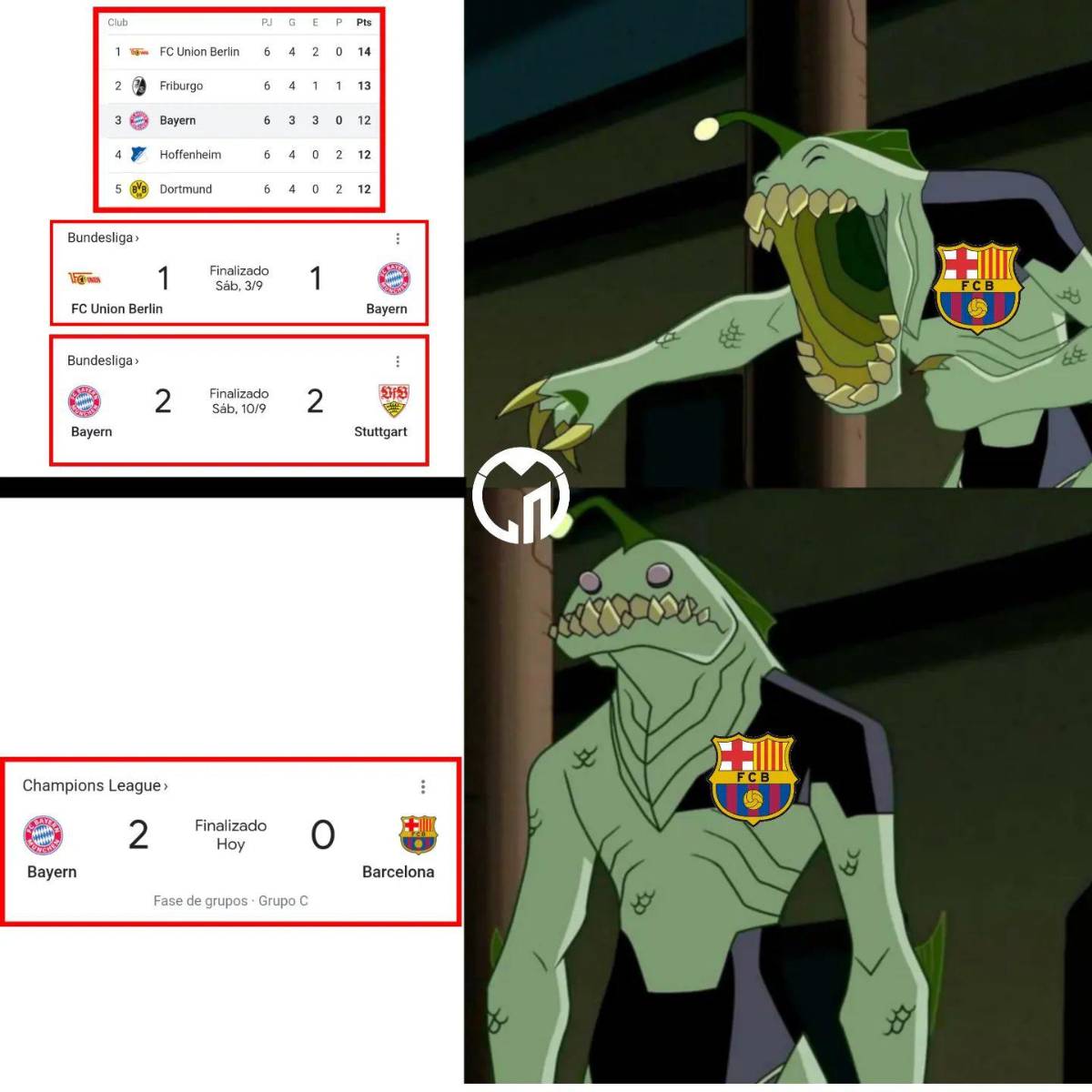 ¡No perdonan a Lewandowski! Los memes trituran al Barcelona tras sufrir otra derrota contra el Bayern en la Champions League