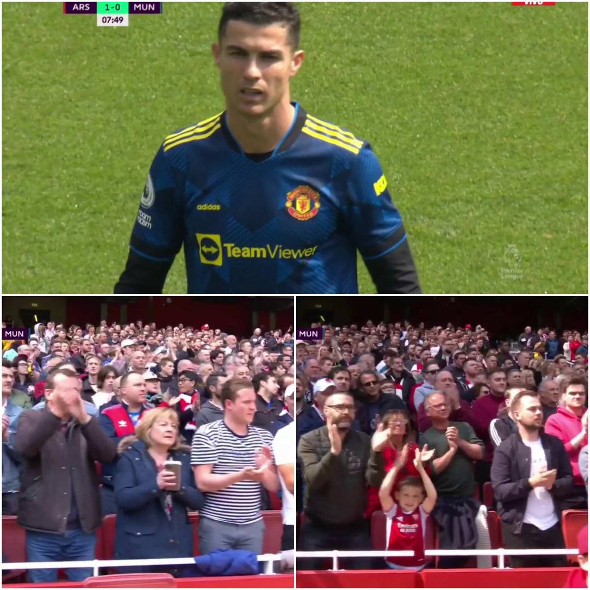Así dedicó Cristiano Ronaldo el gol contra Arsenal a su hijo muerto, el tremendo homenaje y la desgarradora pancarta
