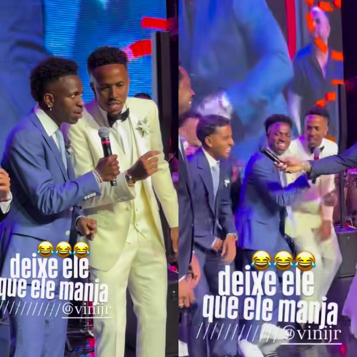 Militao se casó con una bella modelo y los únicos tres jugadores del Real Madrid en la boda: ¡se robaron el show!